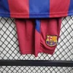 10-11 Barcelona Home Retro Kids Kit Football Jersey